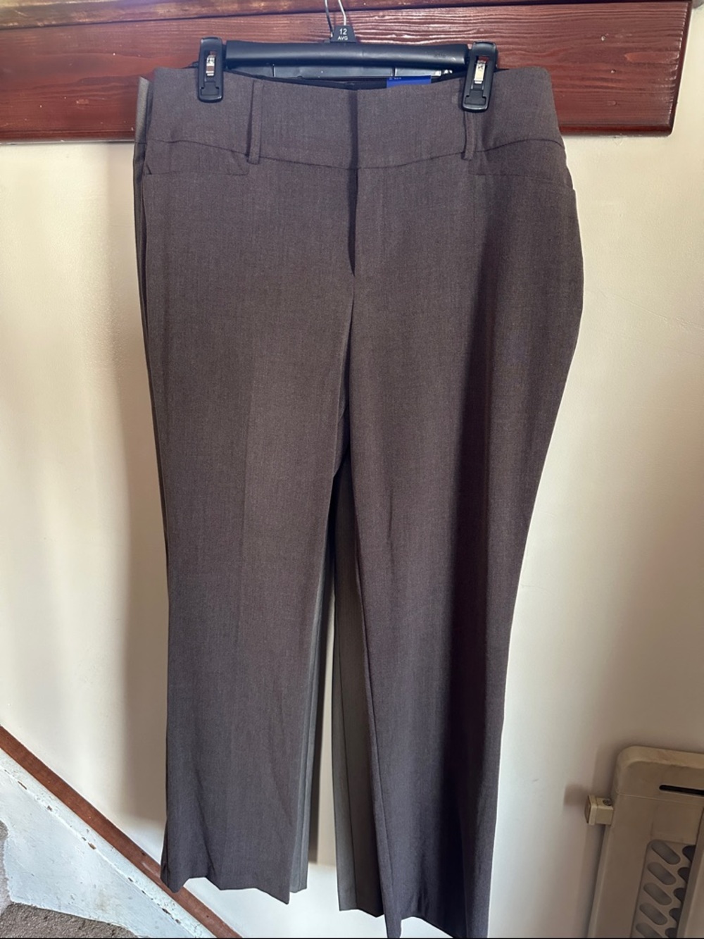 Apt. 9 Women's Straight-Leg Dress Pants in Dark Brown with Side Pockets